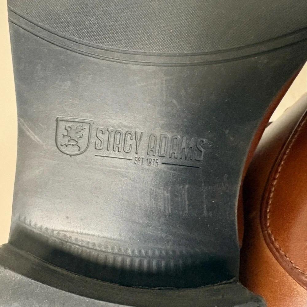 Stacy Adam’s  Men’s Brown Cap-Toe Oxford Dress Shoes